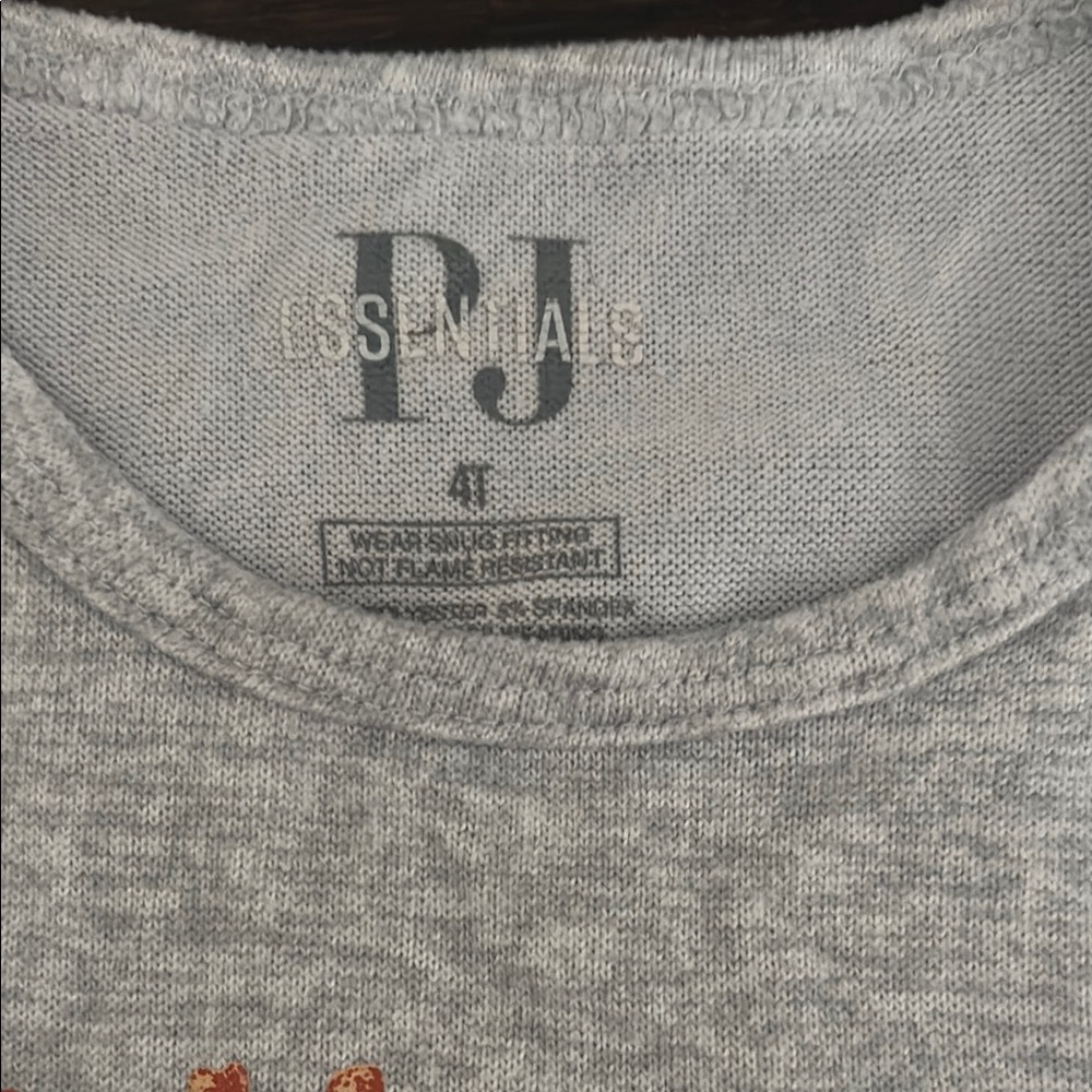 Essentials Gray Pajama Top - Picture 2 of 2